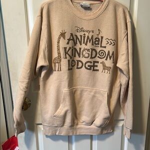 Disney's Animal Kingdom Lodge Beige pullover waffle style size m